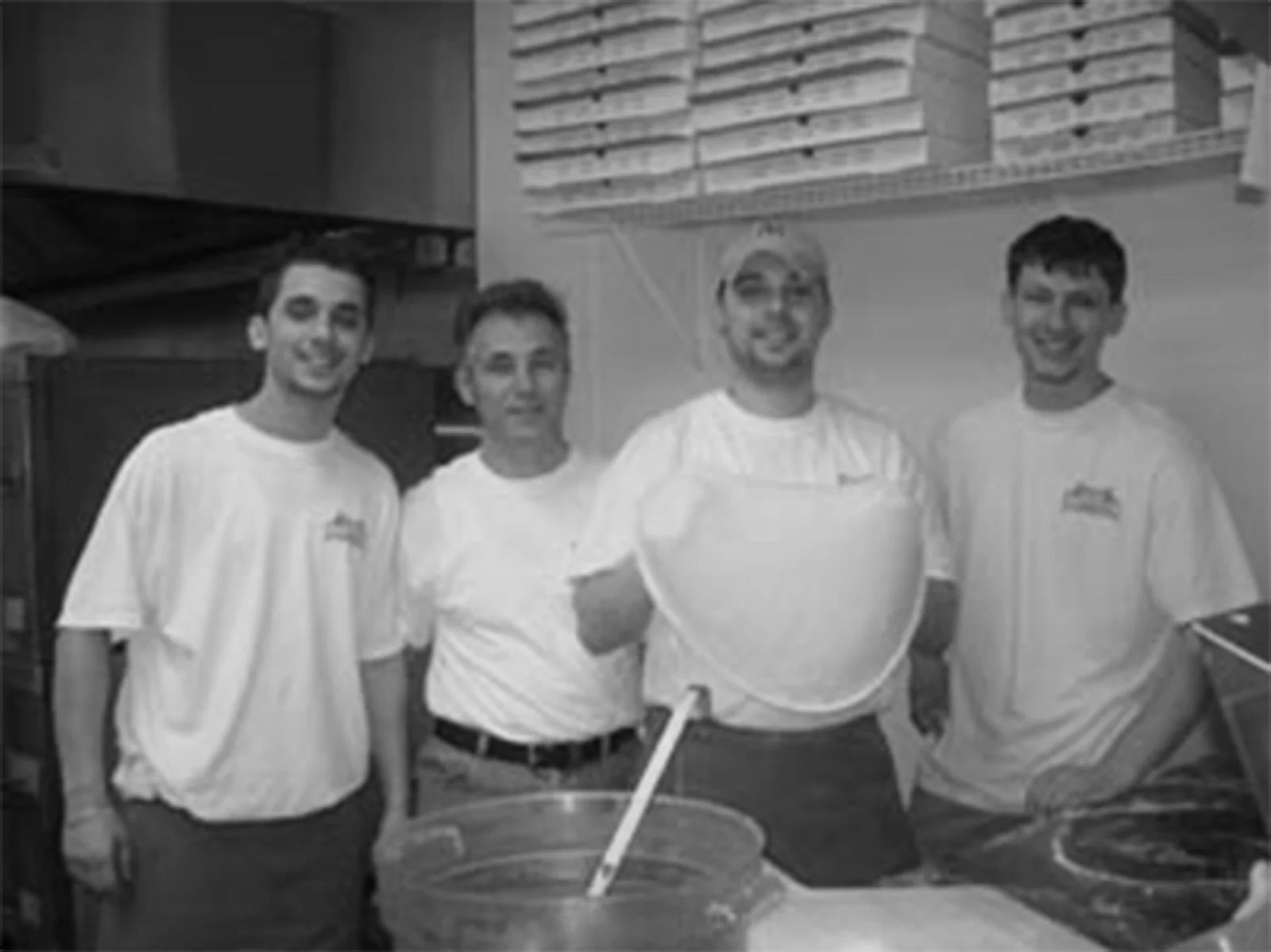 The Shahini family, from the Brooklyn Pizzeria family archive