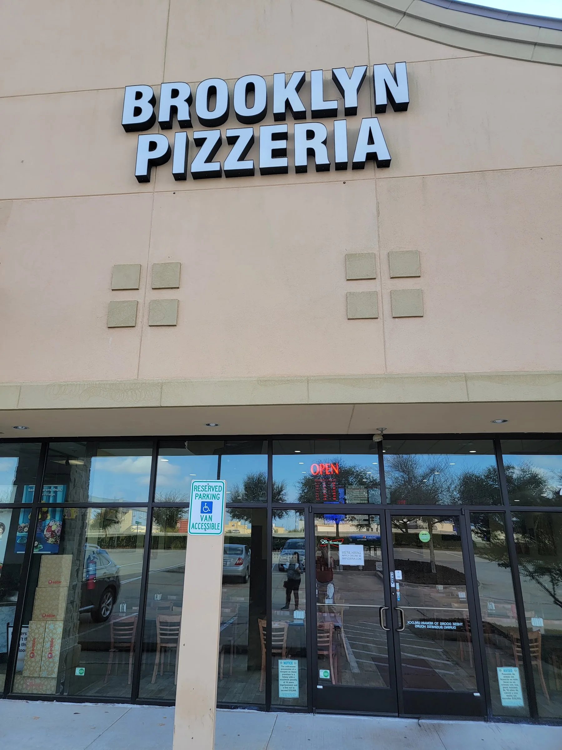 Brooklyn Pizzeria storefront in Richmond
